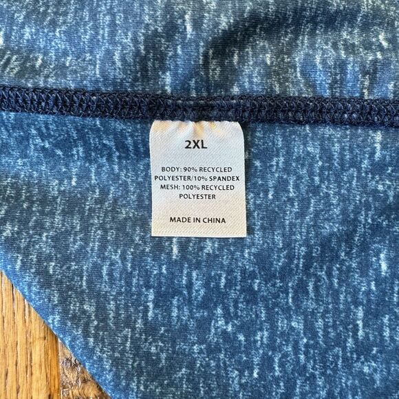 Realtree Reversible Blue White Camo Long Sleeve Performance Fishing Shirt 2XL - Picture 3 of 8